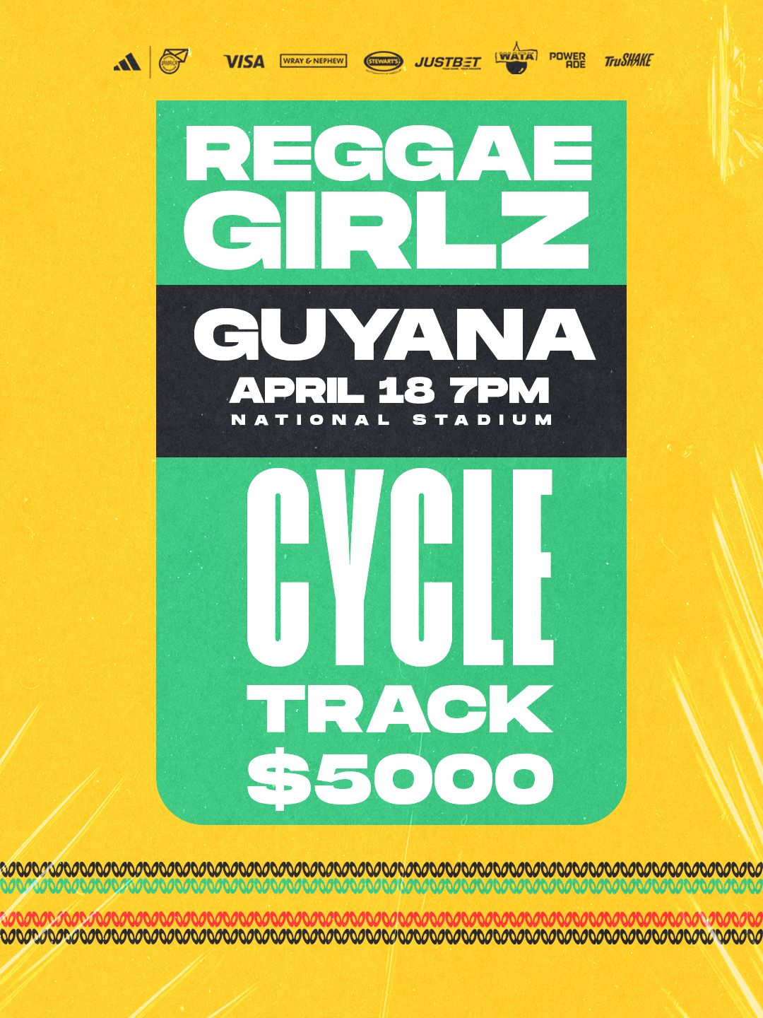 Jamaica vs Guyana (Cycle Track) - April 18