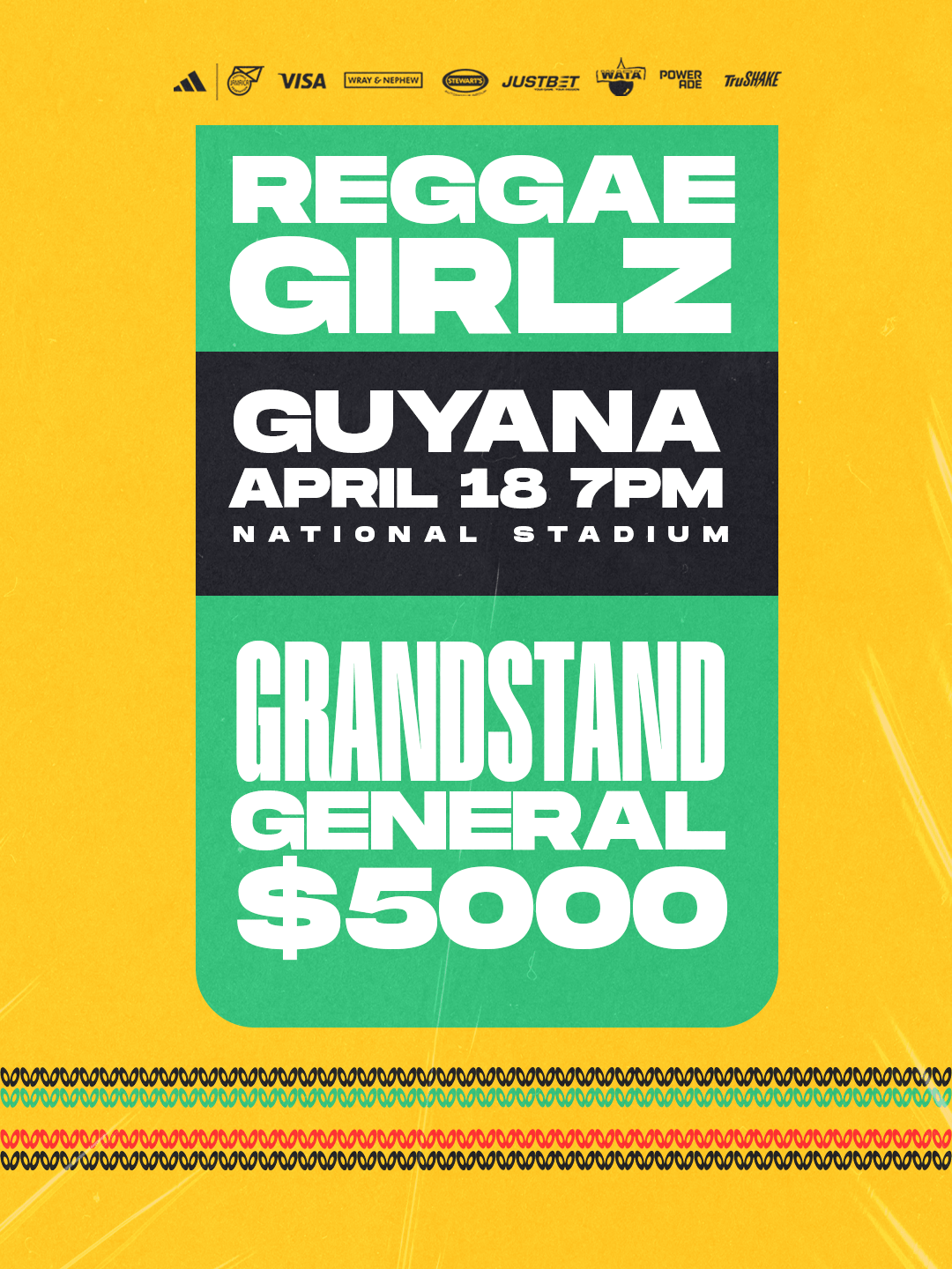 Jamaica vs Guyana (Grandstand) - April 18
